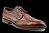 Full Grain Leather Men's Tan Wingtip Derby Shoes